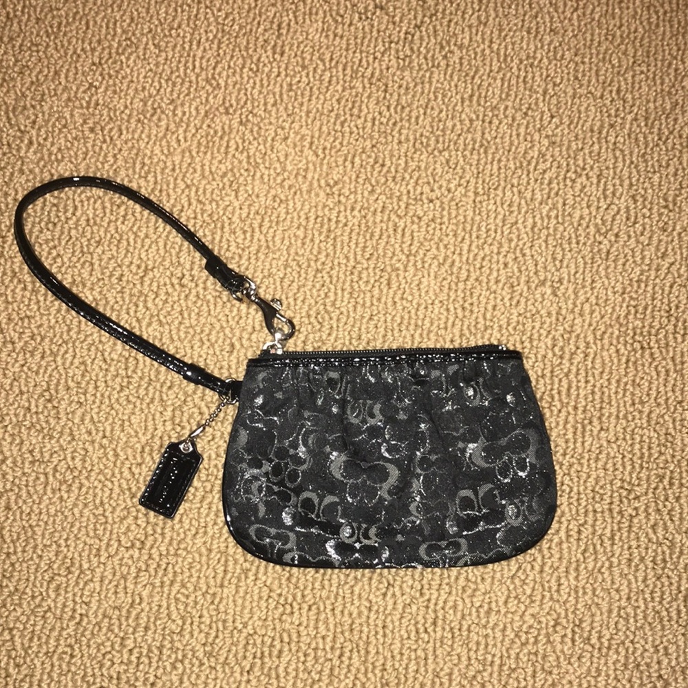 Black coach Wristlet